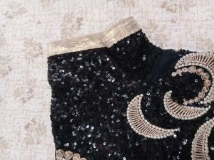 Black Colour Full Sequence Blouse