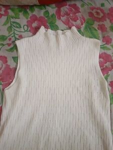 White Sleeveless Top