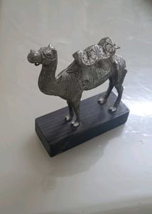Vintage Silver Camel Figurine