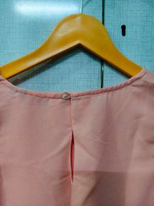 Ruffled Peach Top