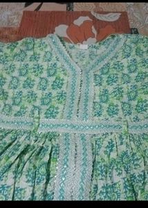 Pure Cotton Two Piece Frock