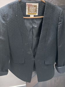 Madame Black Polka Dot Blazer