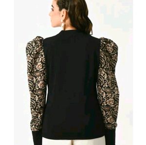 Beautiful High Neck Black Top