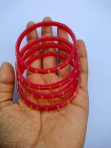 Red Bangles Set Of 4