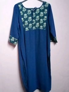 Navy Blue Georgette Kurta