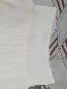 Ethnic White Skirt