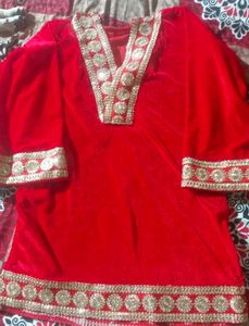 Pakistani Style Velvet Kurta