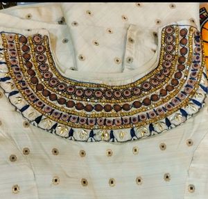 Banarasi Ethnic Wear Gown With Duppatta And Leggings