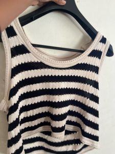 Striped Cropped Tank Top