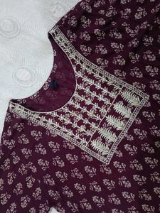Printed Pure Cotton Kurti In New Condition