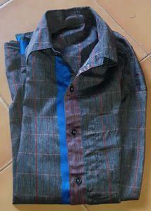 Brown Checked Shirt For Men