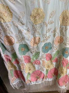 Floral Embroidered Kaftan Kurta