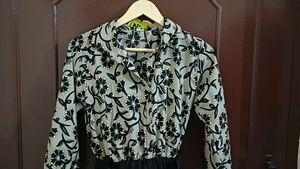 Grey And Black Dress