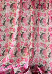 Digital Print Cotton Linen Blend Fabric