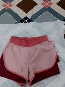 Cute Two-Layer Running Shorts