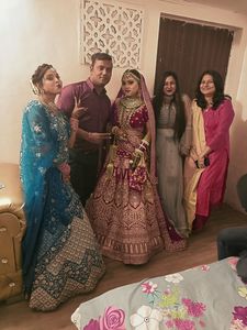 Bridal With Engagement Lehanga
