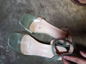 Green Transparent Heel