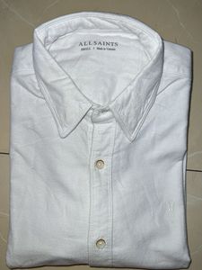 Men All Saints white Plain shirt
