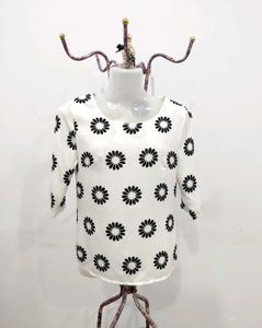 Floral Print 3/4 Sleeve Top