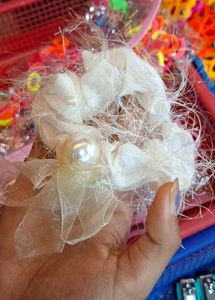 BUY 3 AT 150. Vintage Pearl Scrunchie