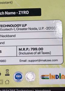 Makzee Zyro Neckband