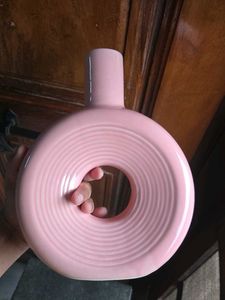 Pink Donut Vase Pure Ceramic