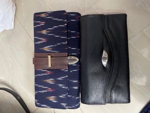 Combo Of Two Purse Balck And Blue