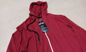 Red Zip-Up Hoodie, M Size