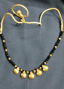 Elegant Gold &amp; Black Necklace