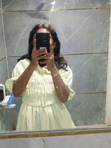 Cute Yellow Striped Dress