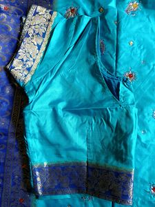 Clay Heavy Zari Work Silk Saree