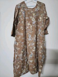 Beige Brown Suit