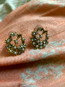 Pearl Diamond Earring
