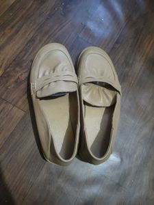 Beige Loafers
