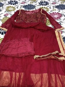Beautiful Grown with Dupatta And Pant Set