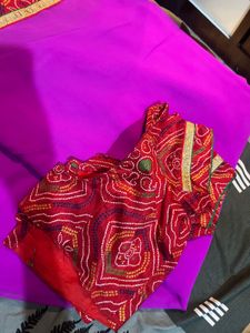 Red Bandhani Blouse