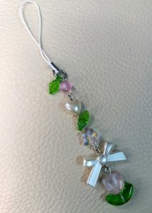 🌷💖 Combo of 2 Handmade Floral Phone Charms✨