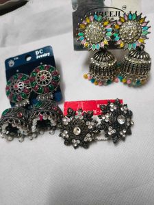 Combo Of Three Pair Earrings