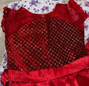 Red Sequin Party Dress