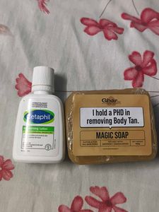 Cetaphil Lotion & Ghar Magic Soap