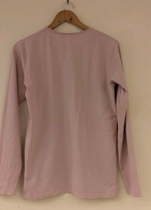 Zara pink tshirt full sleeve like new on sale