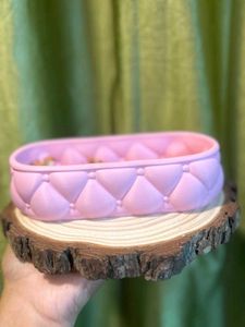 Pink Quilted Jewelry Tray - 3D printed