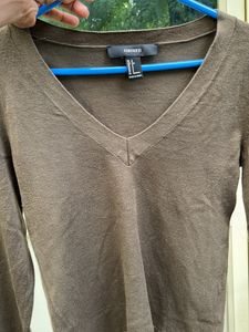 Forever 21 Olive Green Top, Size S