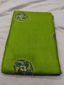 Elegant Green &amp; Blue Saree