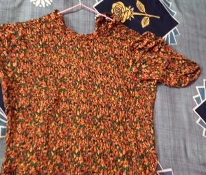 Floral Smocked Top