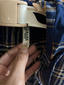 Checked Navy Blue Shirt