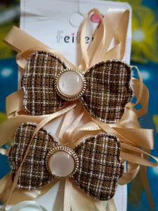 Bow Hair Clip Set