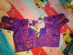 New silk saree with stitched blouse 42