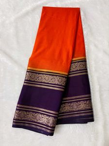 Orange & Purple Saree