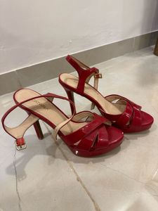 Never Used Red Heels From Europe / Damaged